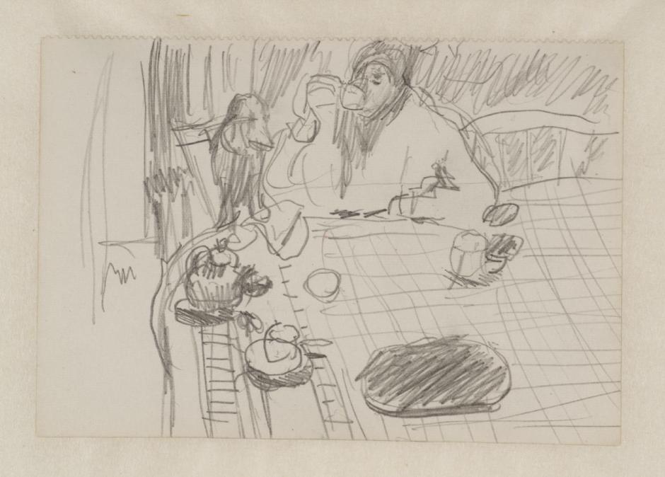Preparatory Sketch for 'Coffee' 1915 by Pierre Bonnard 1867-1947