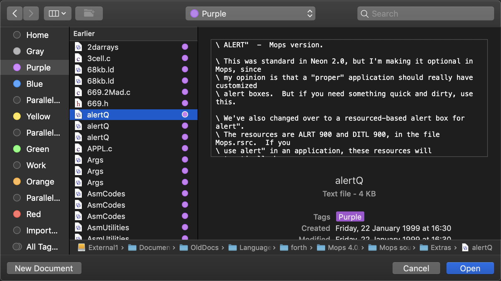 According Open File Why doesn’t the Open File dialog show tagged folders? – The Eclectic ...