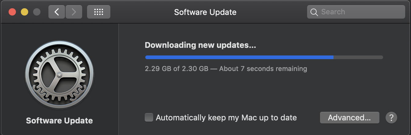 Mojave bug: Software Update progress is confusing – The Eclectic Light ...
