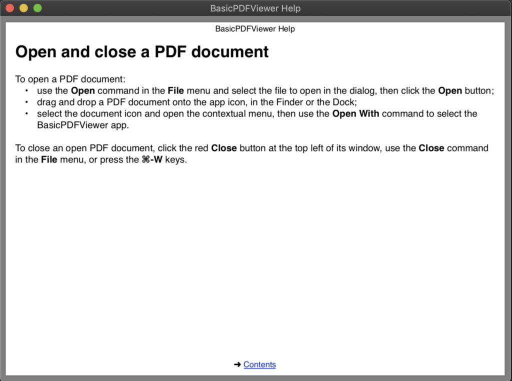 Get Help Pdf PDF without Adobe: 7 Adding a PDF Help book – The Eclectic Light Company