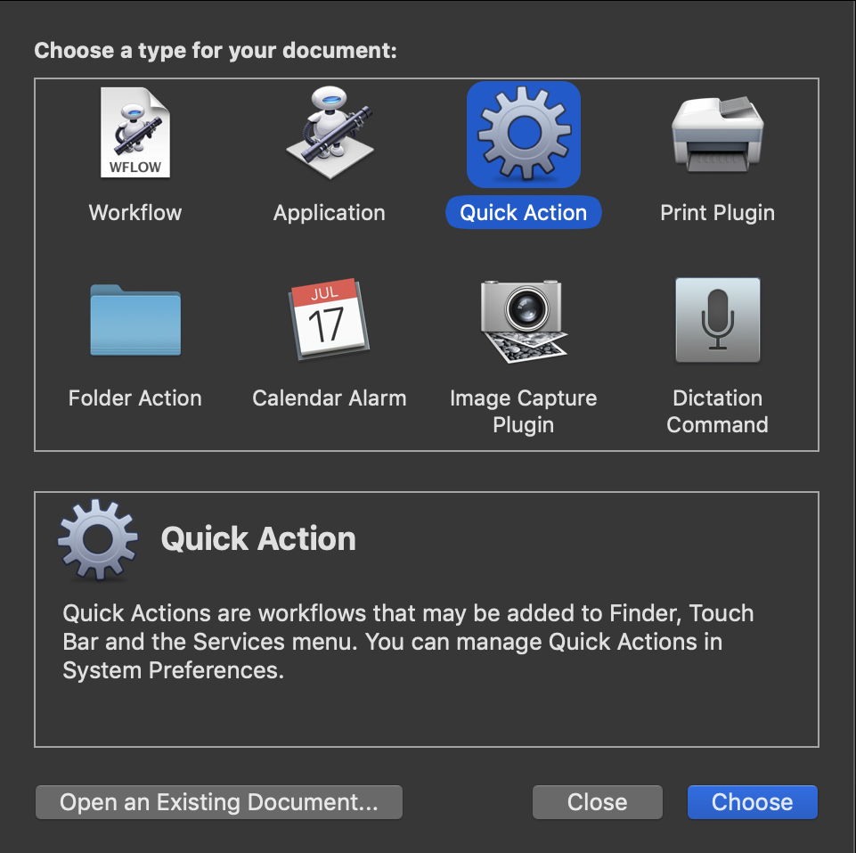 Quick Actions: 2 Making your own in Automator – The Eclectic Light Company