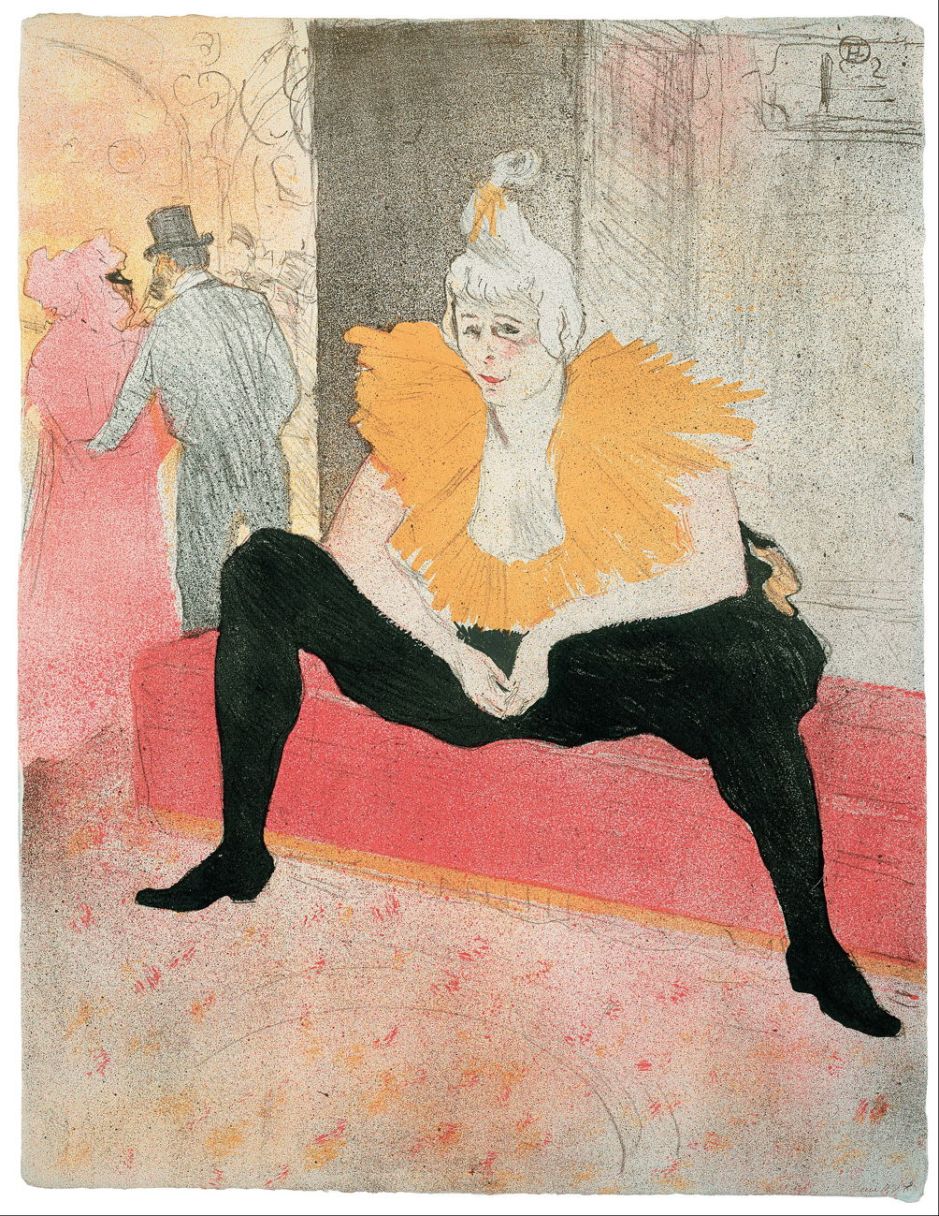 toulouselautrecseatedclown