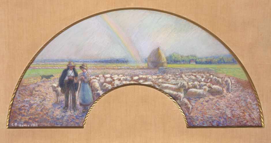 pissarroshepherdsfieldsrainbow