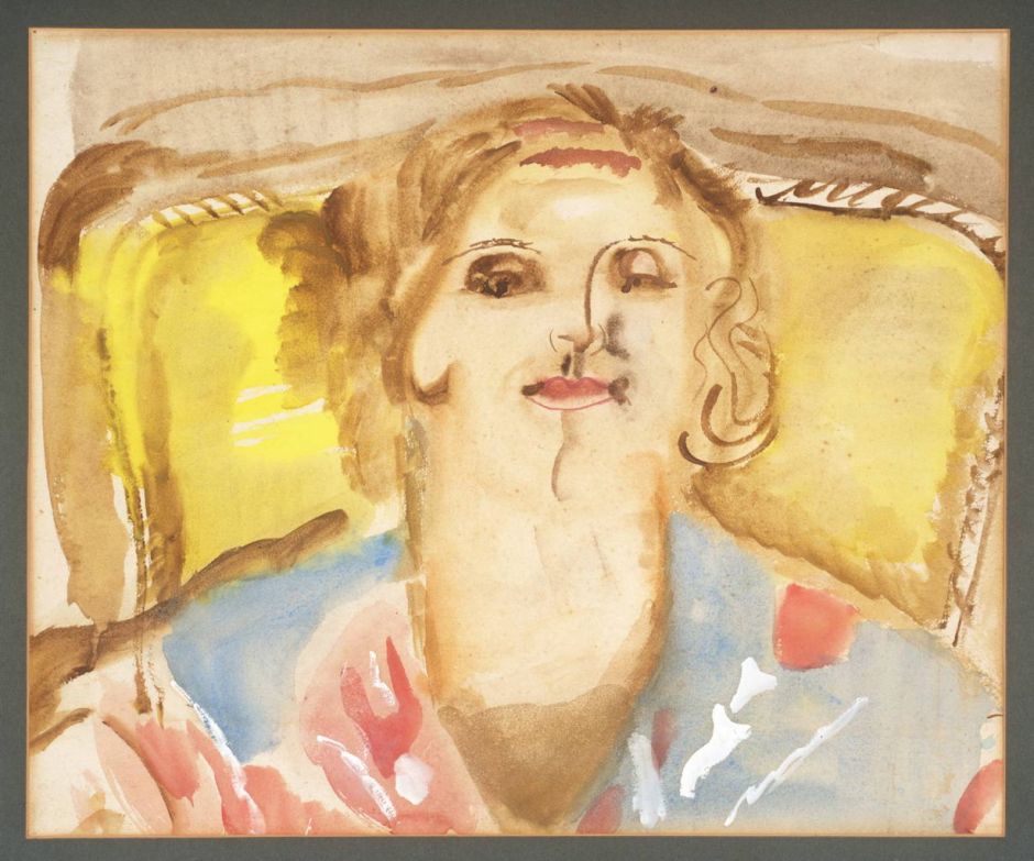 Portrait of Kitty West 1939 by Frances Hodgkins 1869-1947