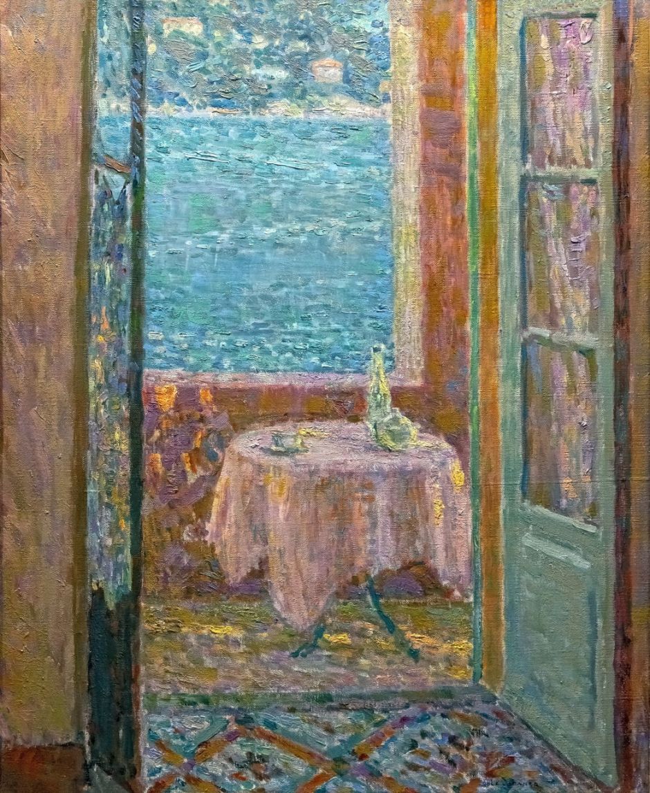Bemberg Fondation - La Table de la mer, Villefranche-sur-Mer 1920 - Henri Le sidaner  61.4x50.2