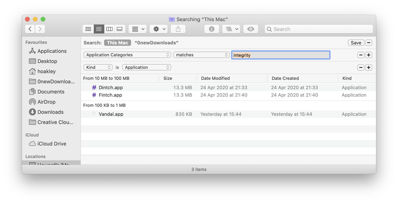 How to find apps using metadata – The Eclectic Light Company