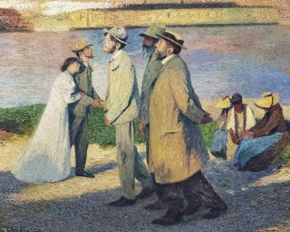 Capitole Toulouse - Salle Henri-Martin - Les Bords de la Garonne, Les promeneurs ou Les reveurs par Henri Martin