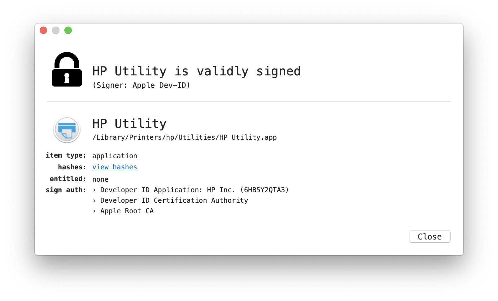 Code signatures: 2 How to check them – The Eclectic Light Company