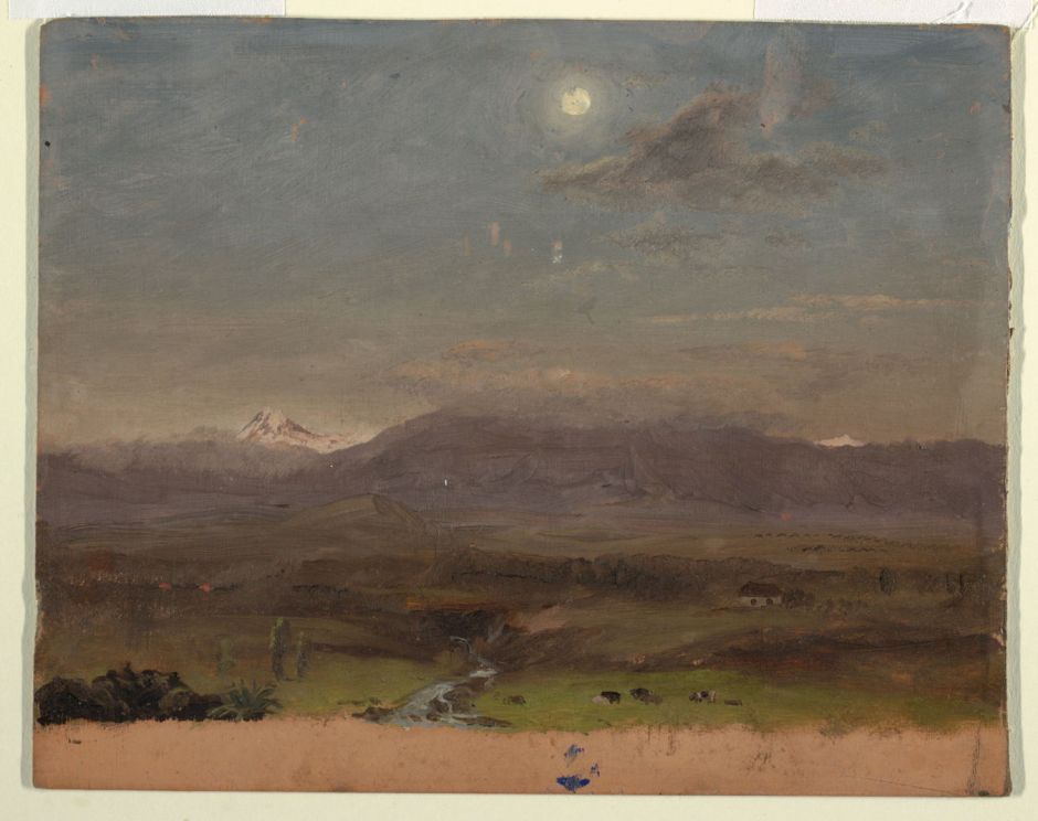 churchmountainsmoonlight