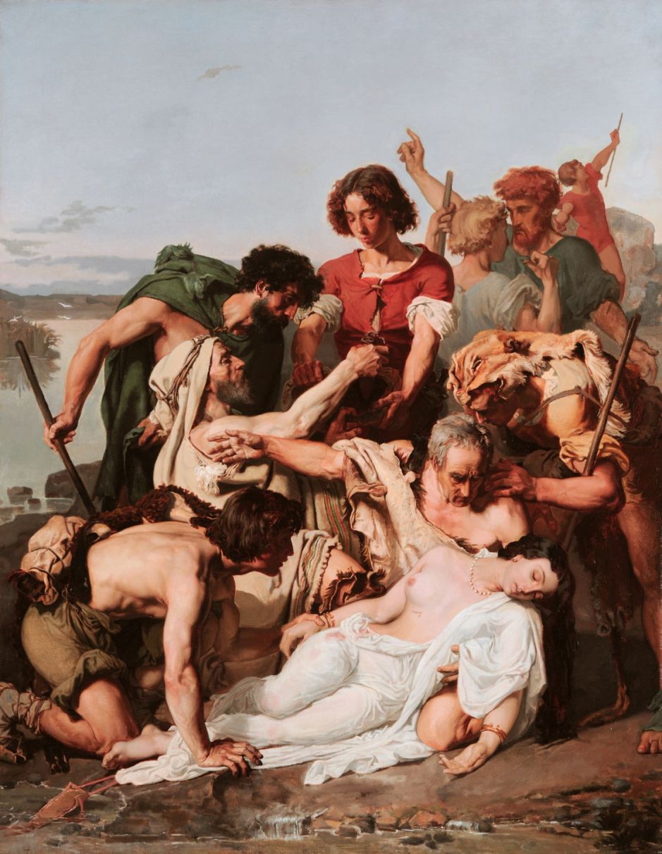 Zenobia discovered by shepherds on the banks of the Araxes, by Paul-Jacques-Aimé Baudry