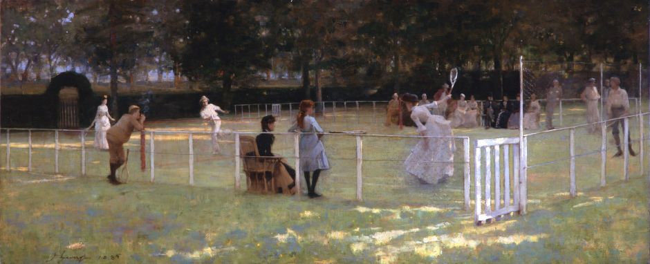 The tennis party, by John Lavery