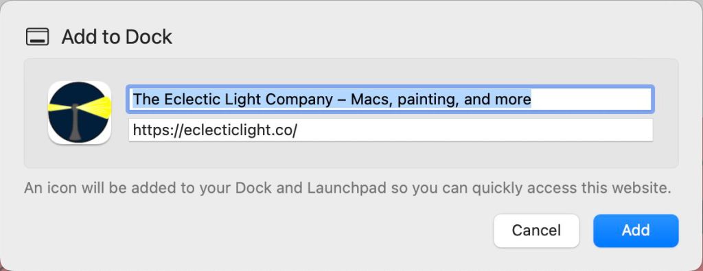 How do Sonoma’s Web Apps work? – The Eclectic Light Company