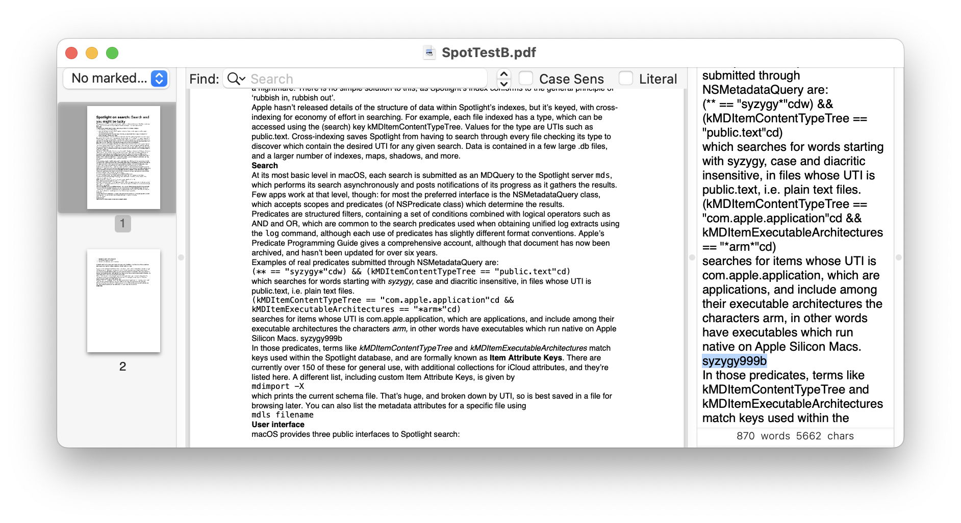Are your text secrets safe in a PDF or image? – The Eclectic Light Company