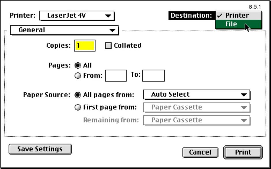 A brief history of the Chooser and printer support – The Eclectic Light ...